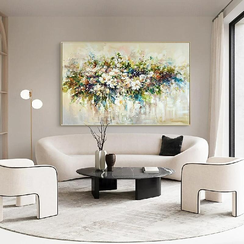 Abstract flower Oil Painting On Canvas handmade Modern Oil Painting Hand Painted Large oil  painting Wall Art painting For Home Decor