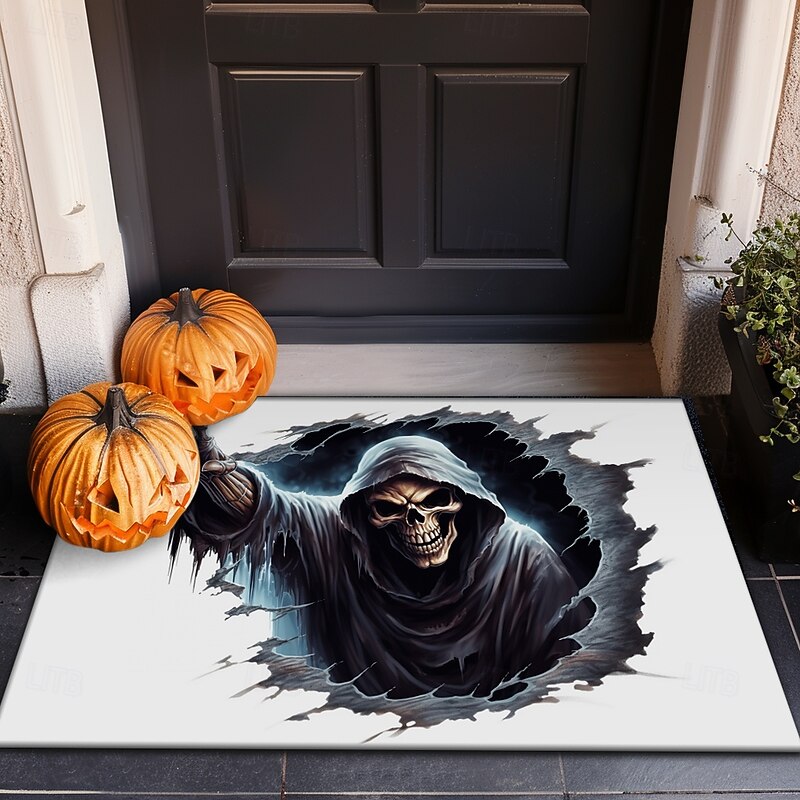 Halloween Decorations Monster Doormat Kitchen Mat Floor Mat Non-Slip Area Rug Oil Proof Rug Indoor Outdoor Mat Bedroom Decor Bathroom Mat Entrance Rug4