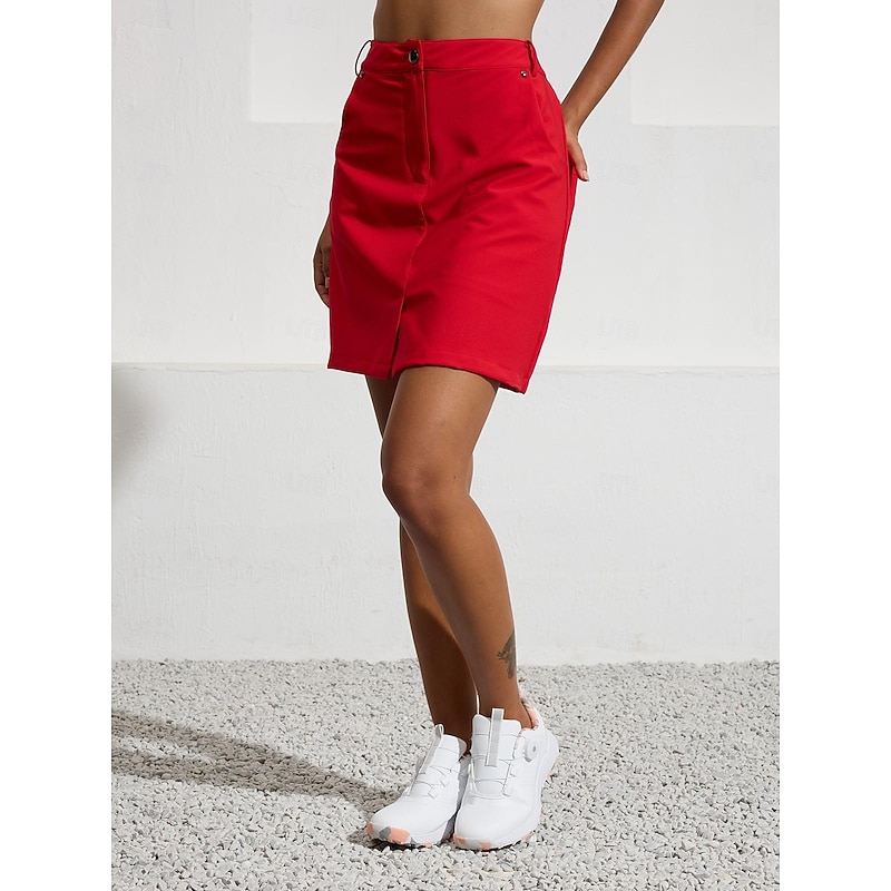 Women's Golf Skorts 18inch Red Bottoms Ladies Golf Attire Clothes Outfits Wear Apparel2
