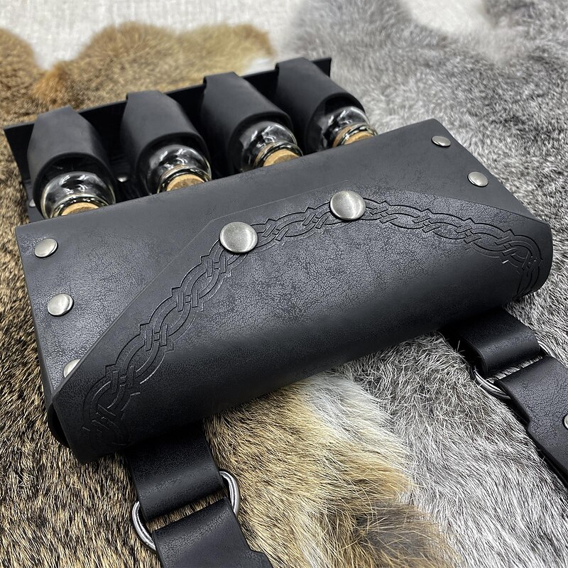 Retro Vintage Medieval Bag Belt Bag Waist Bag Viking Ranger Fancy Dress Men's Women's Unisex Viking Halloween Carnival Masquerade Party LARP Ren Faire Adults' Bag All Seasons4