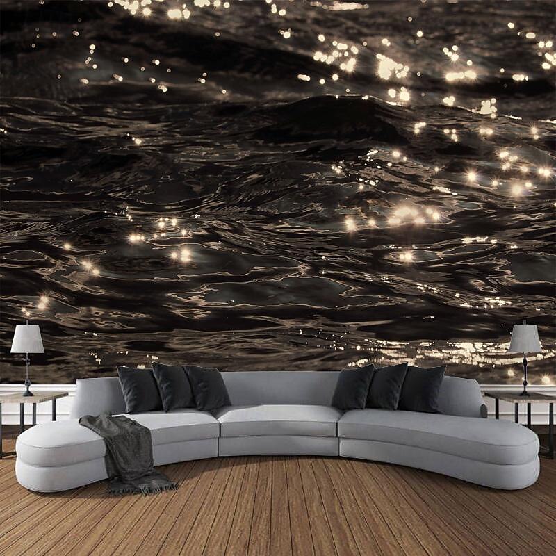 Landscape Sparkling River Hanging Tapestry Wall Art Large Tapestry Mural Decor Photograph Backdrop Blanket Curtain Home Bedroom Living Room Decoration2