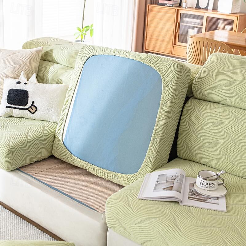 Universal stretch bird Plaid thickened jacquard all-inclusive sofa cushion cover2