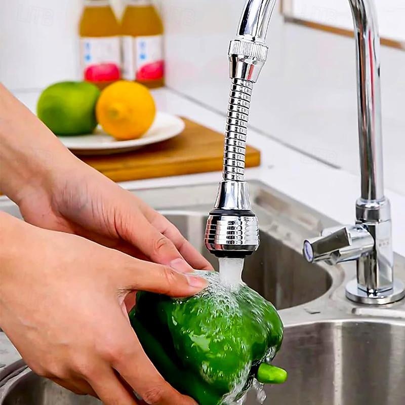 2 Pack Kitchen Faucet Extender Universal Faucet Spout 360 Rotating Adjustable Spout Spout for Home Kitchen Faucet Spout Filter Adapter Accessories3