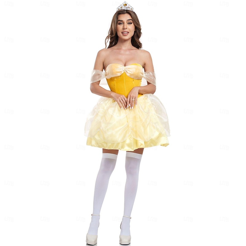 Princess Halloween Dress Cosplay Costume Sexy Costume Adults' Women's Carnival Mardi Gras Performance Party Easy Halloween Costumes Dress Up