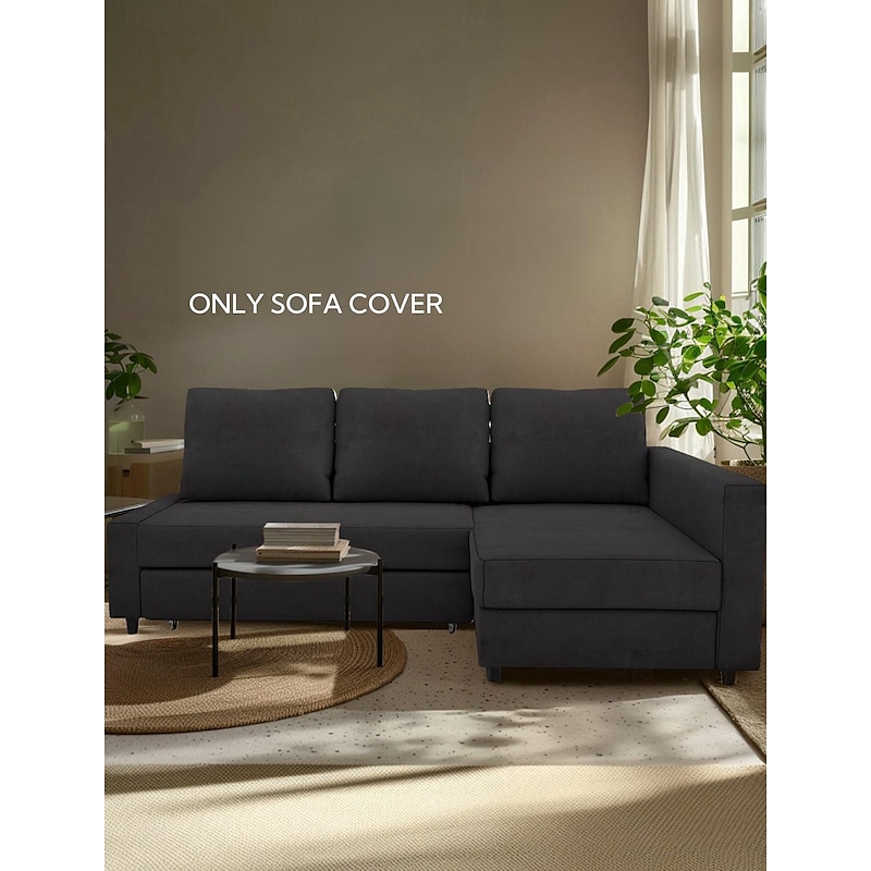 Sofa Bed Cover for Dogs,IKEA FRIHETEN Sofa Bed Sleeper Cover, Replacement Corner Couch Slipcover with Right Chaise or Left Chaise Washable Furniture Protector  FRIHETcover LITB PRIME cover