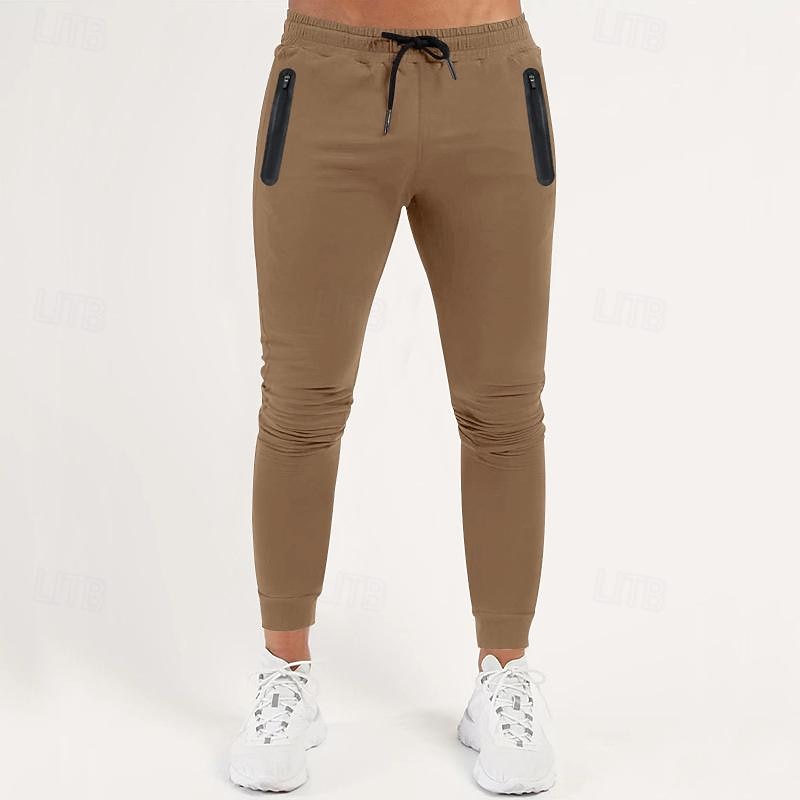 Men's Sweatpants Joggers Jogging Pants Sports Pants Pocket Drawstring Elastic Waist Plain Comfort Sports Outdoor Casual / Sporty Black Navy Blue Micro-elastic3