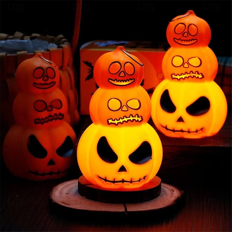 Halloween Decorations Light Up Pumpkin Lantern Jack O Lantern Night Light Outdoor for Halloween Festival Party Decorative Lights 1pc3