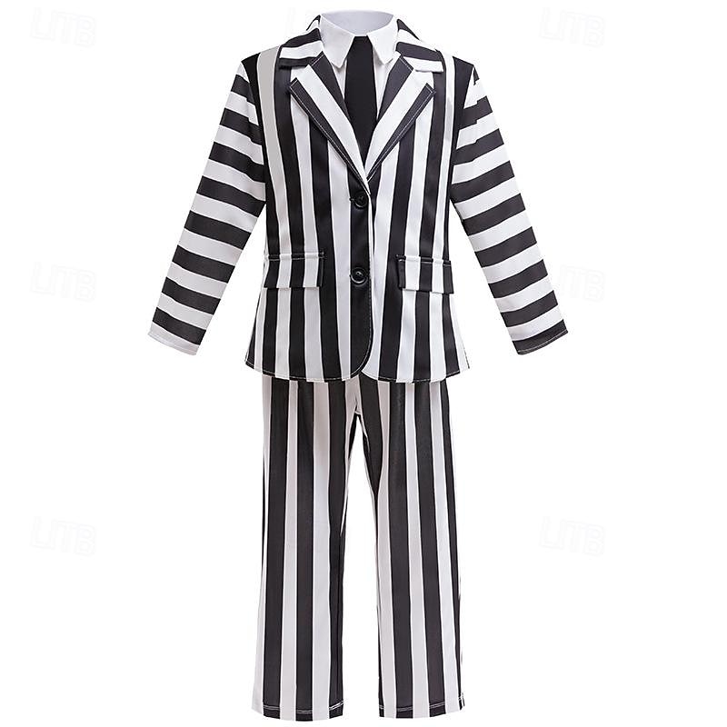 Beetlejuice Cosplay Costume Suits & Blazers Cosplay Movie Cosplay for Boys Carnival2