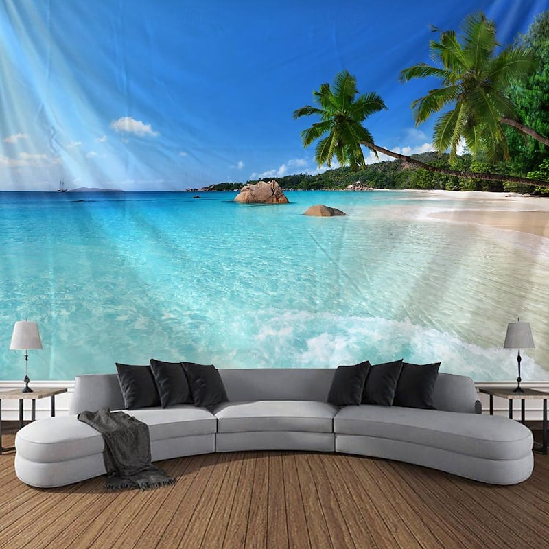 Landscape Large Wall Tapestry Art Decor Blanket Curtain Hanging Home Bedroom Living Room Decoration Polyester Wall hanging decor