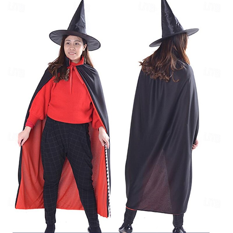Vampire Halloween Cosplay Costume Cloak Masquerade Cosplay Adults' Men's Women's Boys' Carnival Valentine's Day Party / Evening Easy Halloween Costumes Dress Up2