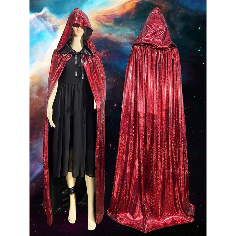 Witch Halloween Cloak Walpurgis Night Medieval Adults' Men's Women's Carnival Masquerade Performance Party Easy Halloween Costumes Dress Up3