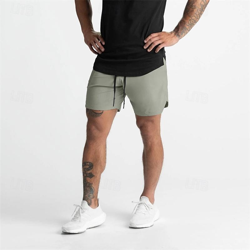 Men's Running Shorts Gym Shorts Sweat Shorts Pocket Drawstring Elastic Waistband Shorts Outdoor Sports & Outdoor Athletic Quick Dry Soft Marathon Running Workout Tailored Fit Sportswear Activewear3