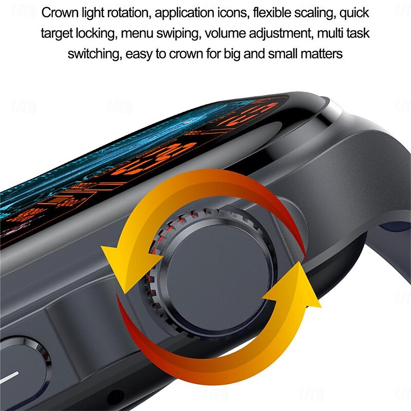 ET 585 Smart Watch 2.04 inch Screen ECG Monitoring One Click Intelligent Micro Examination Bluetooth Call Smartwatch3