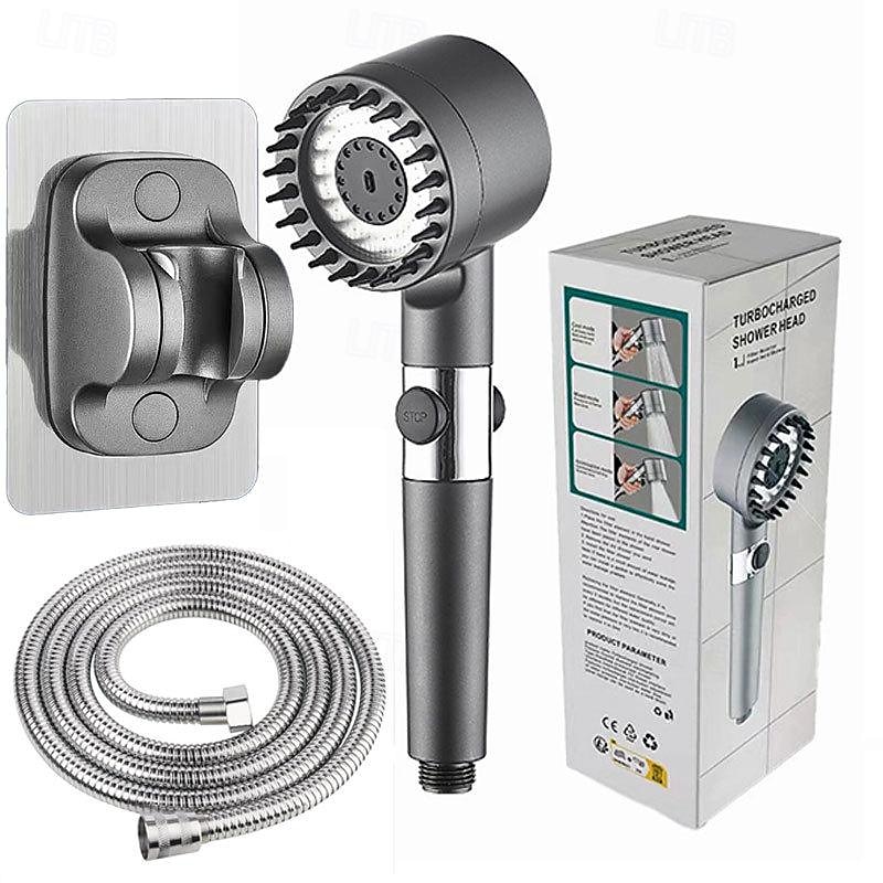 High-Pressure Handheld Shower Head Set - Includes Hose and Holder - Water-Saving Showerhead for Home Use - Perfect for Bathroom Upgrades