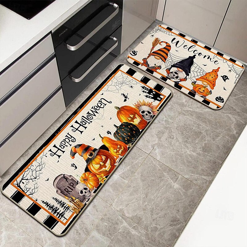 Autumn Pumpkin Truck Area Rug Kitchen Mat Non-Slip Oil Proof Floor Mat Livingroom Rug Indoor Outdoor Mat Bedroom Decor Bathroom Mat Entrance Rug Door Mat4