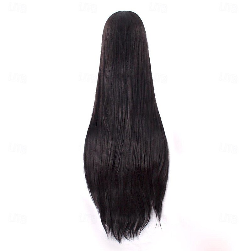 40 Inch 100 cm Oblique Bangs Anime Costume Long Straight Cosplay Wig Party Wig Halloween Wigs3