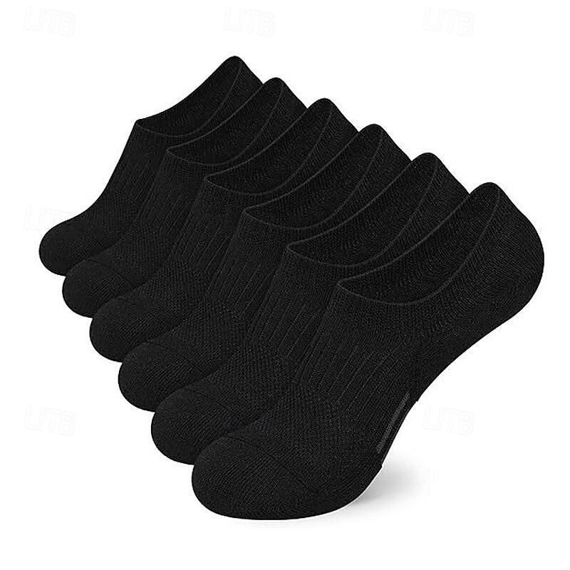 Men's 5 Pairs Multi Packs Socks Running Socks Casual Socks Black White Color Color Block Vacation Sports & Outdoor Daily Basic Medium Spring Fall Fashion Casual3