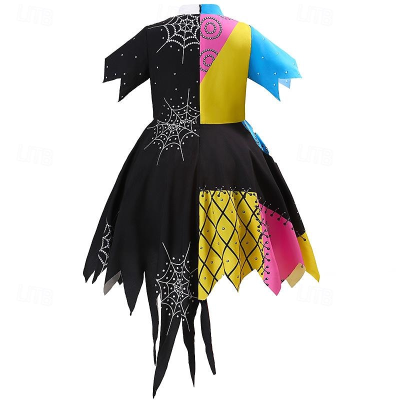Sally Halloween Dress The Nightmare Before Christmas Scary Costume Kid's Girls' Carnival Party Easy Halloween Costumes Dress Up3