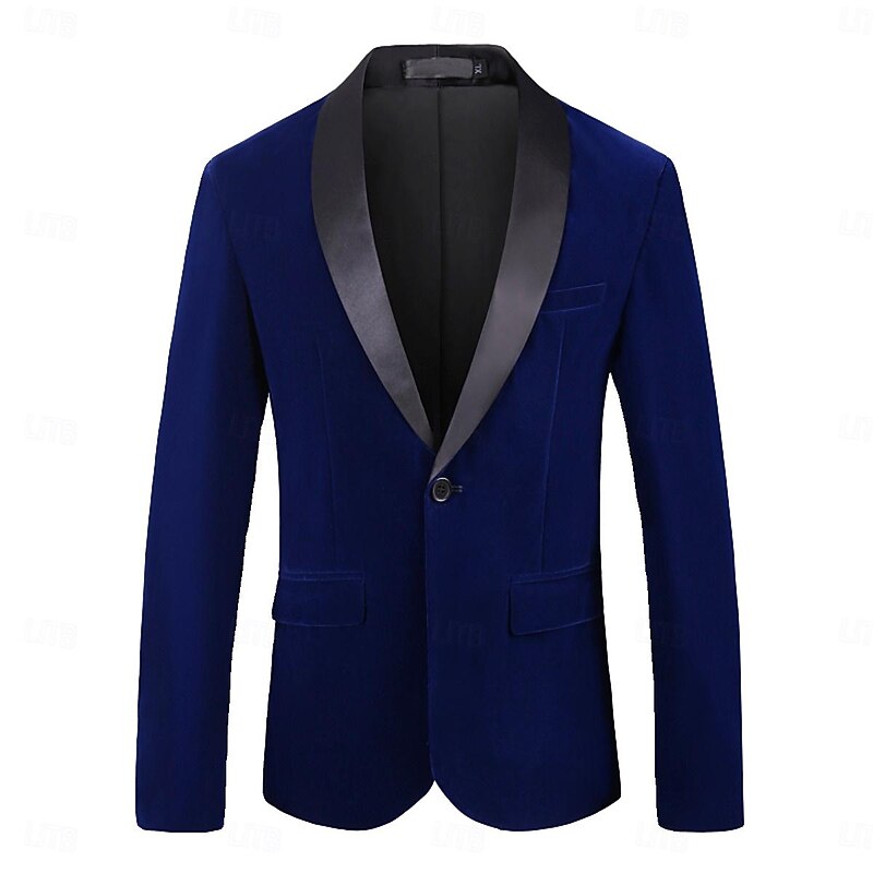 All Blazer Wedding Party Party & Evening Sweet All Seasons Corduroy Plain Wedding Single Breasted Blazer Black Red Blue Green4