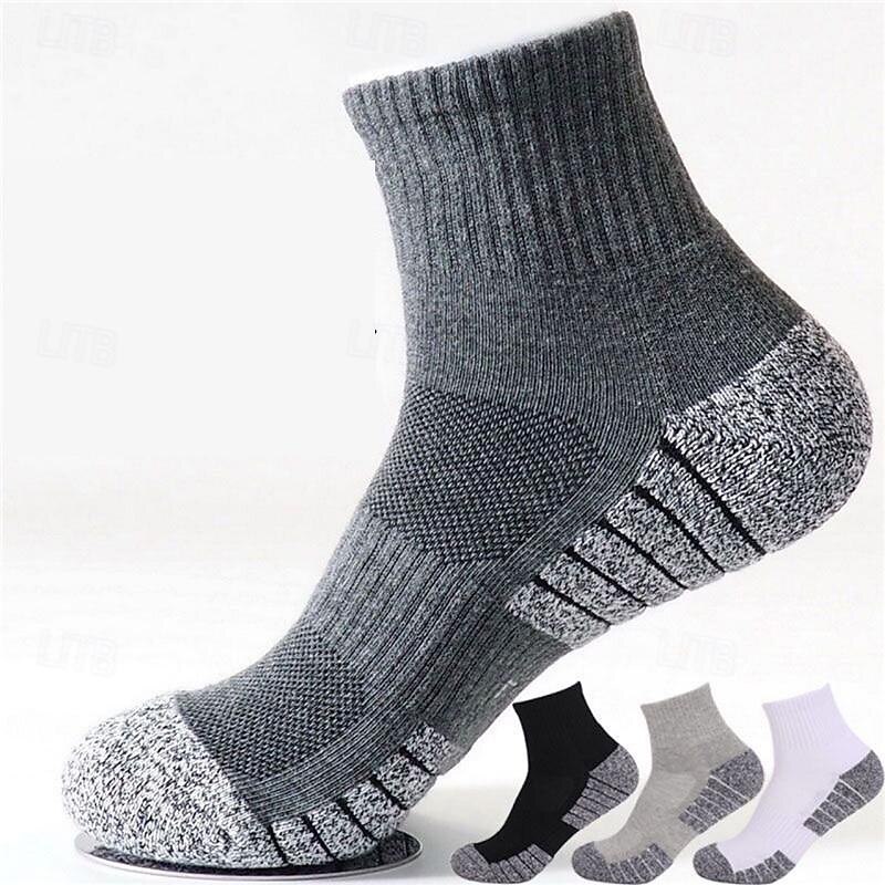 Compression Plus Size Socks Athletic Sports Socks Running Socks 1 Pair Stripe Socks Anti-Slip Breathable Sweat wicking Comfortable Gym Workout Football / Soccer Running Jogging Cycling Sports Stripes