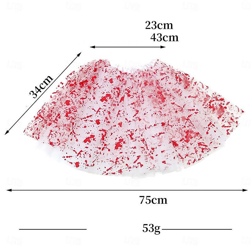 Vampire Halloween Skirt Cosplay Costume Tutu Scary Costume Adults' Women's Masquerade Halloween Masquerade Easy Halloween Costumes Dress Up4