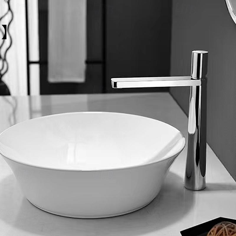 Bathroom Sink Faucet - Classic Electroplated Mount Outside Single Handle One HoleBath Taps2