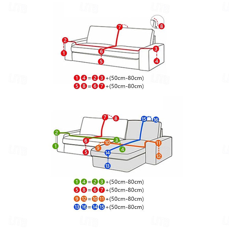 Primaloft Sofa Blanket Full Cover Pure Cotton Plain Color Not Fading Sofa Towel Sofa Cover with Ruffles3