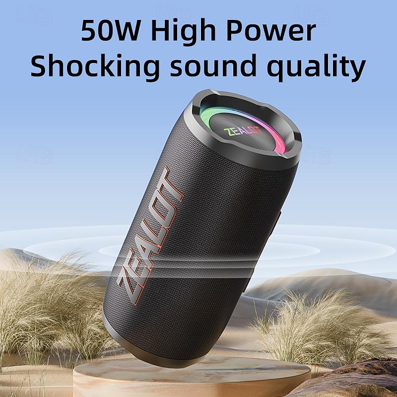 ZEALOT S76 Outdoor Speaker Bluetooth Speaker Bluetooth USB TF Card Outdoor Waterproof Stereo Sound Speaker For PC Laptop Mobile Phone3