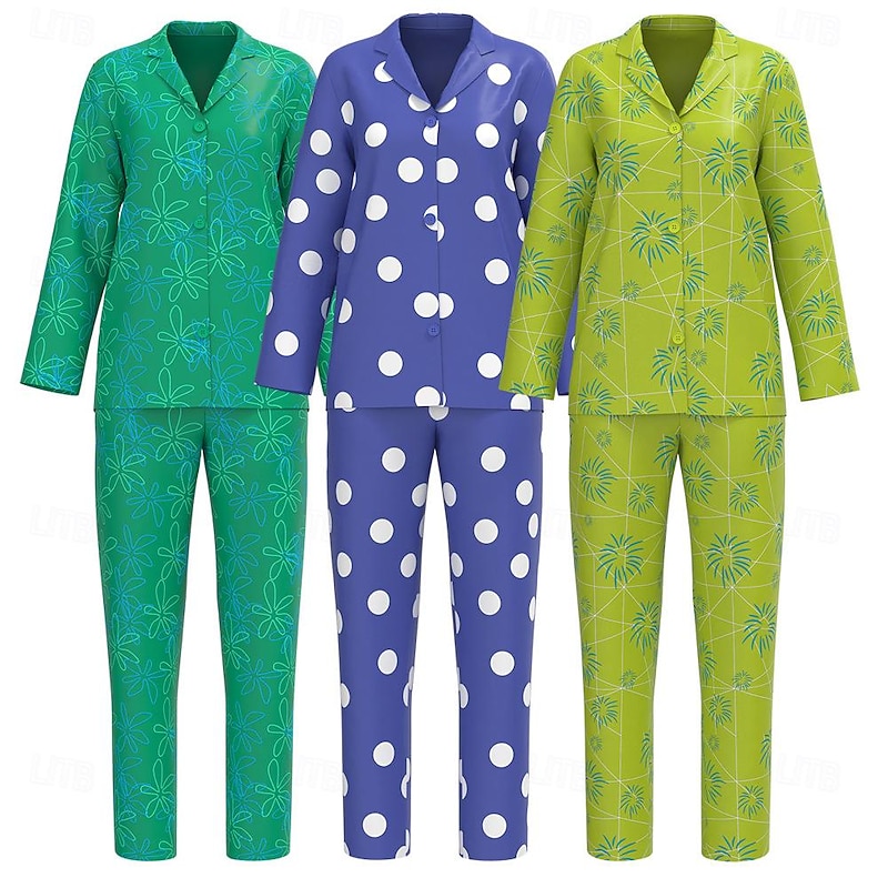 Inside Out 2 Disgust Joy Sleepwear Pajamas Cute Movie Cosplay for Women's Girls' Kid's Adults' Carnival Home