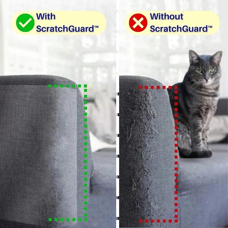 Transparent Furniture Protector,Anti Cat Scratch Furniture Protector,Cat Couch Protector,Transparent Self-Adhesive Cat Tape for Furniture3