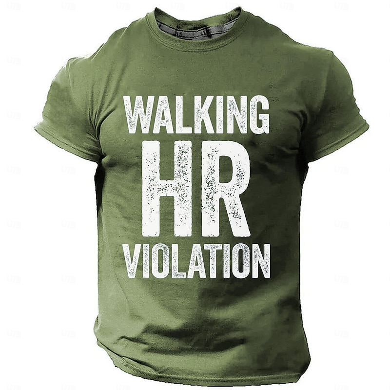 Men's Funny T Shirt Short Sleeve T shirt 3D Print Crew Neck Shirt Retro Vintage Casual Street Casual Bar Black Blue Green Spring & Summer Clothing Apparel S M L XL 2XL 3XL