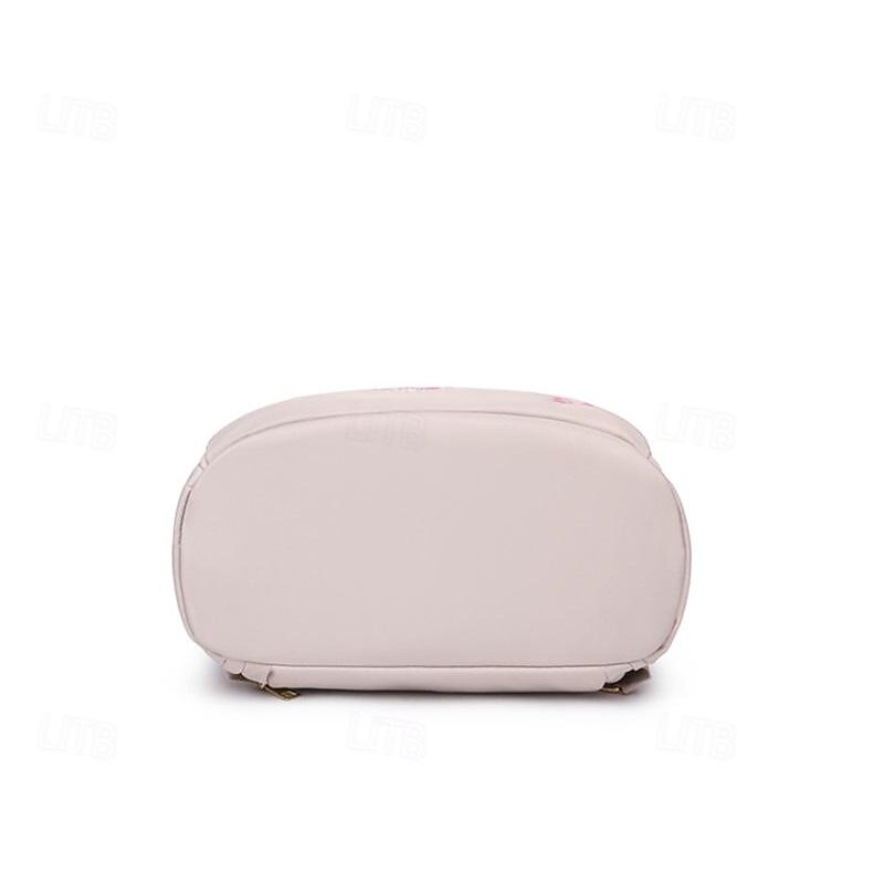 Women's Embroidered Backpack Purse with Cherry Blossom Design and Floral Strap – Lightweight Casual Bag for School, Travel, or Daily Use4