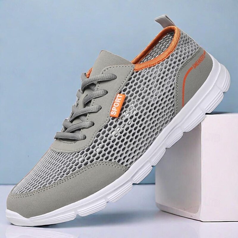 Men's Lightweight Breathable Mesh Running Shoes - Casual Sport Sneakers