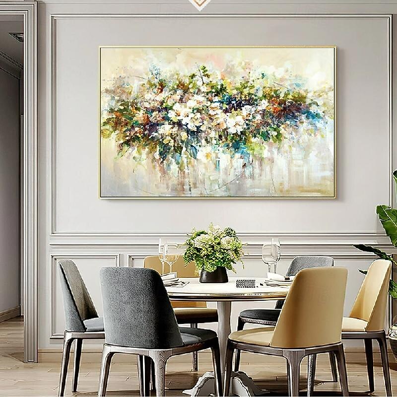 Abstract flower Oil Painting On Canvas handmade Modern Oil Painting Hand Painted Large oil  painting Wall Art painting For Home Decor4