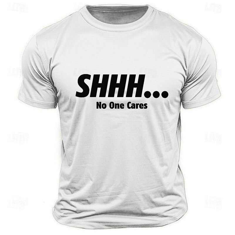 Men's Funny Letter Print T shirt Tee Top Short Sleeve T shirt Crew Neck Shirt Sports Classic Casual Street Sports Outdoor Black White Army Green Summer Spring Clothing Apparel S M L XL XXL4