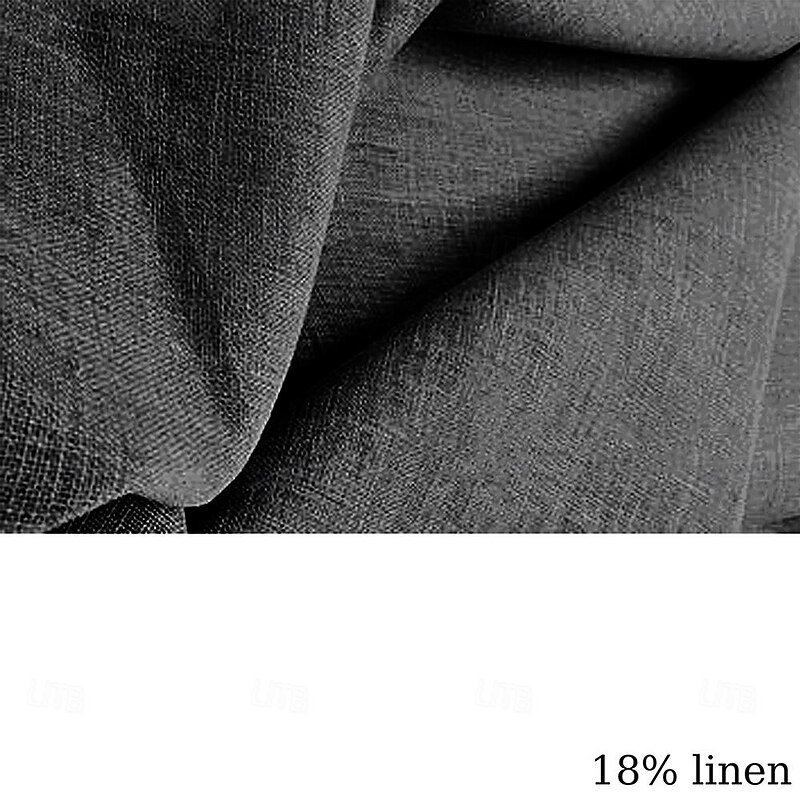 Men's Shirt Linen Shirt Beach Shirt Vacation Holiday Black Blue Green Short Sleeve Turndown Summer Clothing Apparel3