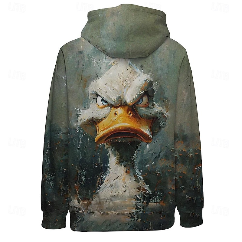 Men's Animal Hoodie Hoodies Sweatshirt Fashion Long Sleeve Crew Neck Streetwear Blue Half Zip Fall Winter Designer2