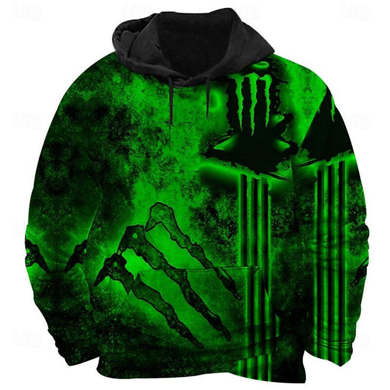 Men's Graphic Gothic Horror Hoodie Hoodies Sweatshirt Cool Long Sleeve Hooded Red Purple Fall Winter Designer4