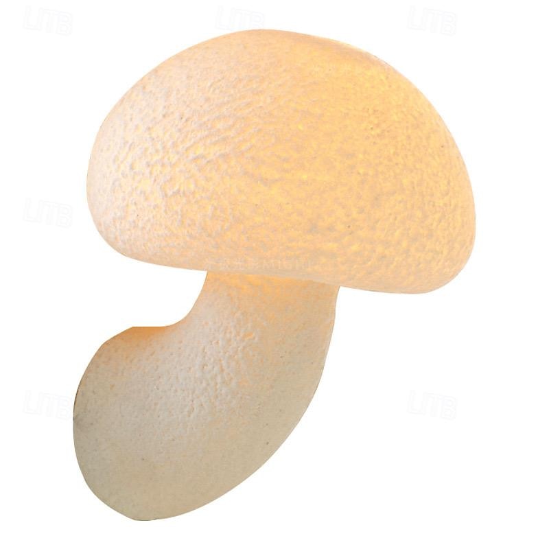 LED Wall Sconce Lamp Mushroom Minimalist Wall Mount Light Lighting Fixture Indoor Lights for Living Room Bedroom Warm White 110-240V2