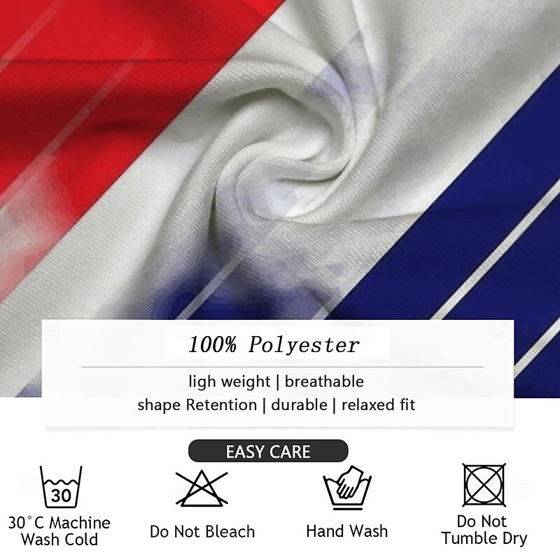 Men's American US Flag Soccer T Shirt Short Sleeve T shirt 3D Print Crew Neck Shirt Outdoor Athleisure White Summer Spring Clothing Apparel S M L XL XXL XXXL3