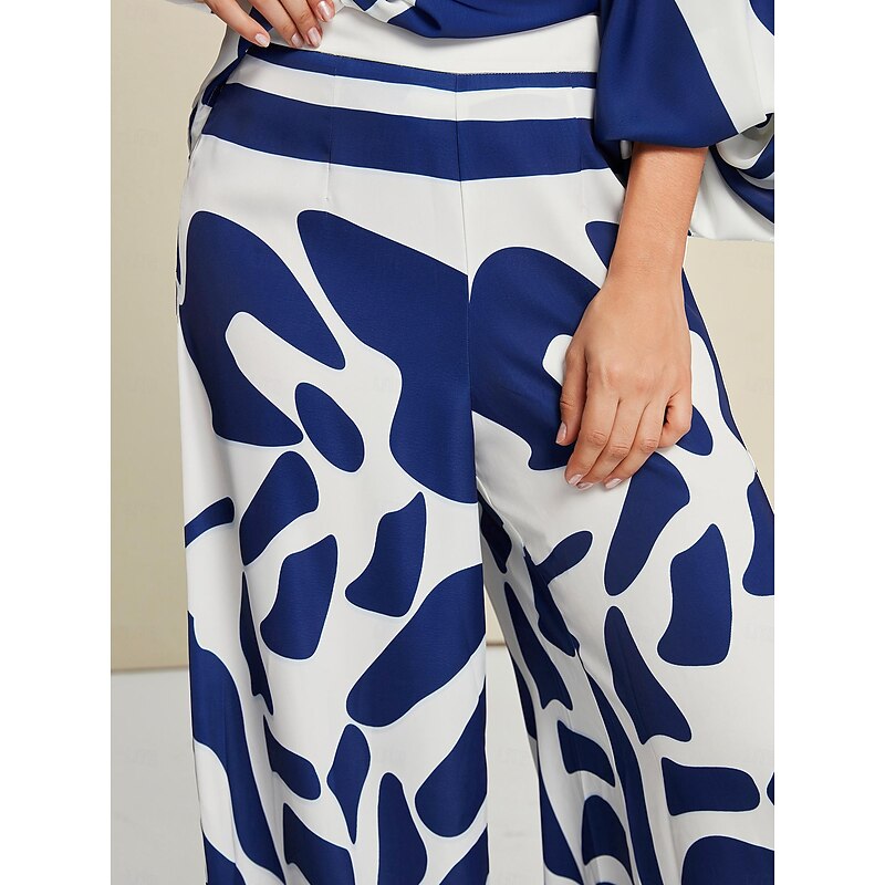 Satin Casual Elegant Wide Leg Pants4