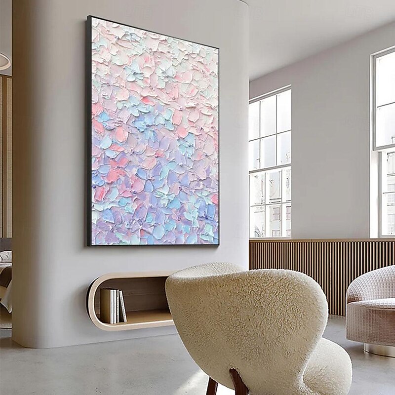 Hand Painted EXTRA LARGE VIVID Color Wall Art - Textured Abstract Oil Painting on Canvas Impasto Thick strokes Modern Painting for Living Room Unframed4