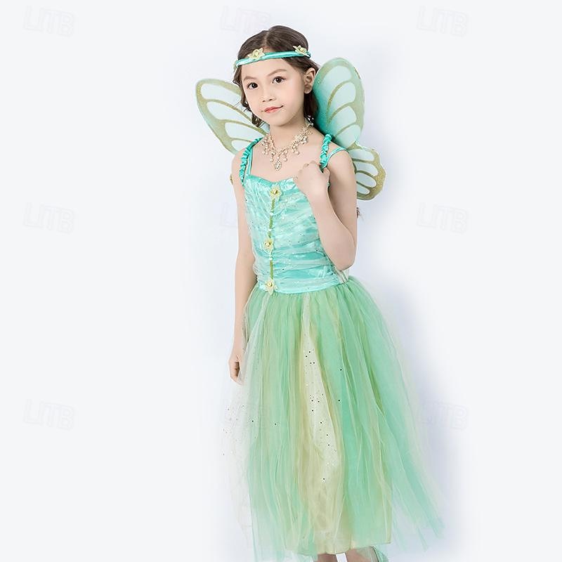 Fairy Halloween Outfits Masquerade Carnival Costume Cosplay Costume Kid's Girls' Carnival Masquerade Halloween Masquerade Easy Halloween Costumes Dress Up2