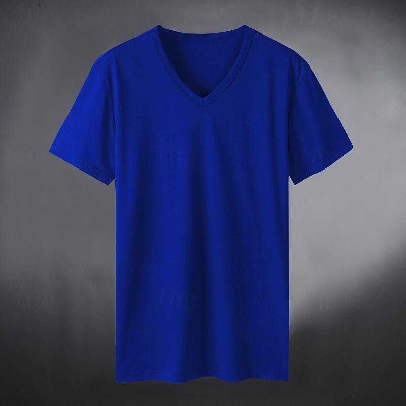 Men's Running T-Shirt Short Sleeve Tee Tshirt Casual Athleisure V Neck Solid Colored Quick Dry Soft Breathable Gym Workout Walking Jogging Sportswear Activewear Dark Grey Black White2