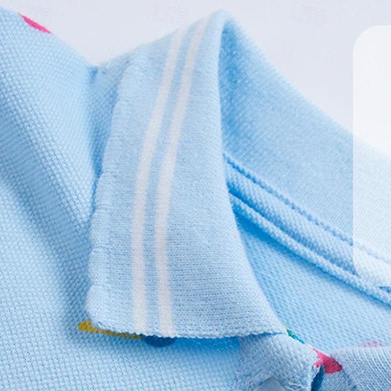 Girls' 3D Cartoon Dress Short Sleeve Summer Vacation Daily Holiday Princess Beautiful Sweet Kids 4-7 Years Casual Dress A Line Dress Knee-length Regular Fit3