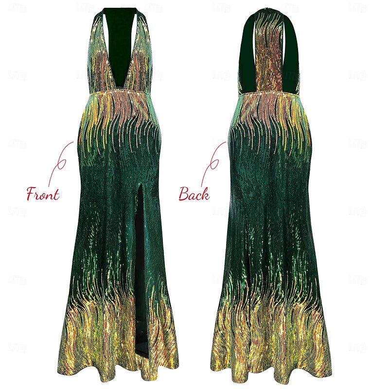 Roaring 20s 1920s Cocktail Dress Flapper Dress Dress Outfits The Great Gatsby Charleston Wedding Guest Sequins Tassel Fringe Feather Fancy Dress Women's New Year Masquerade Halloween Party / Evening3