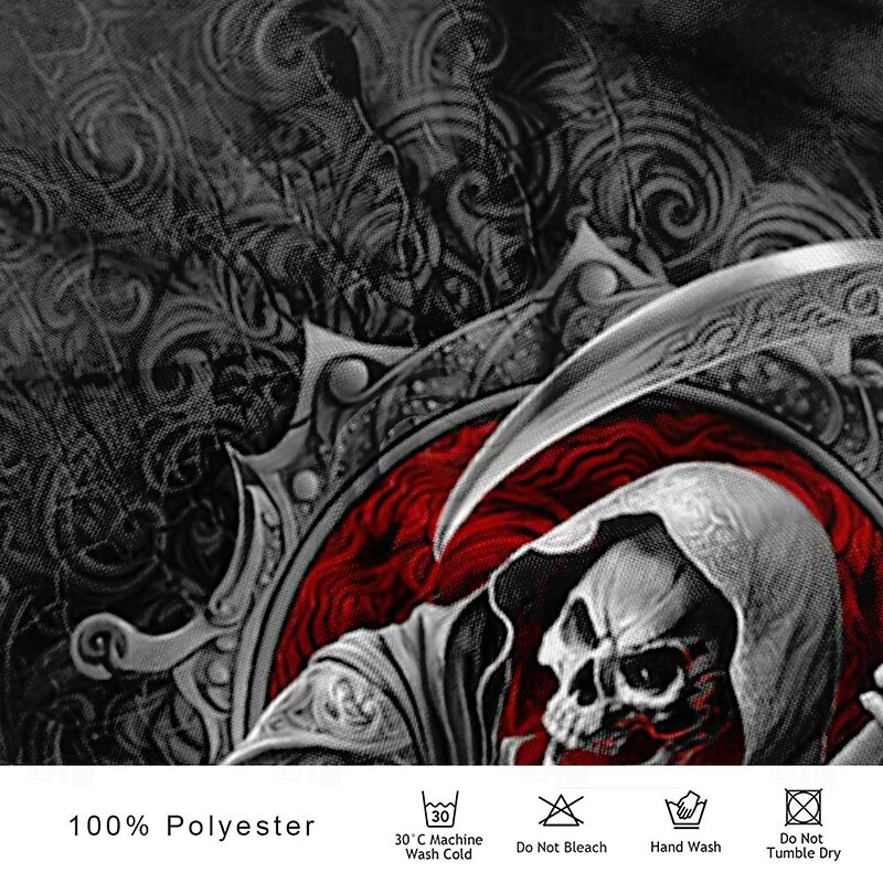 Men's Grim Reaper Halloween Costumes Shirt Western Shirt Sleeveless Western Style Dark Outdoor Work Party / Evening Summer Spring Shirt Collar Black3