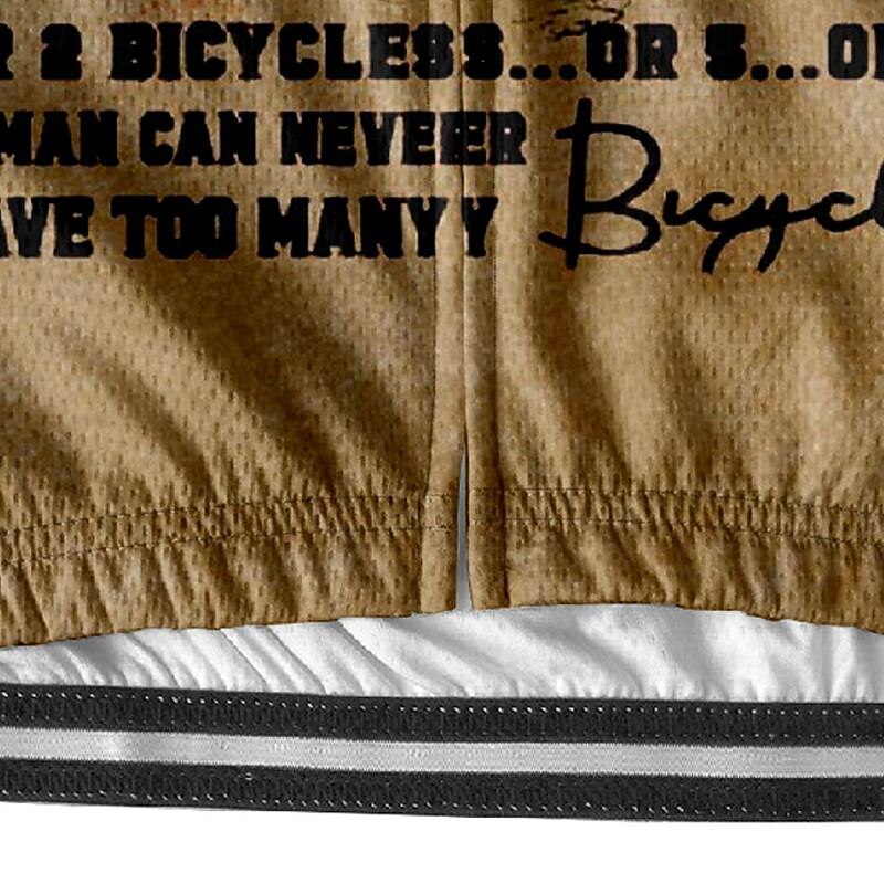 Men's Cycling Jersey Graphic Short Sleeve Bike Tee Tshirt Jersey with 3 Rear Pockets Mountain Bike MTB Quick Dry Anatomic Design Wicking Breathable Sports Khaki Clothing Apparel4