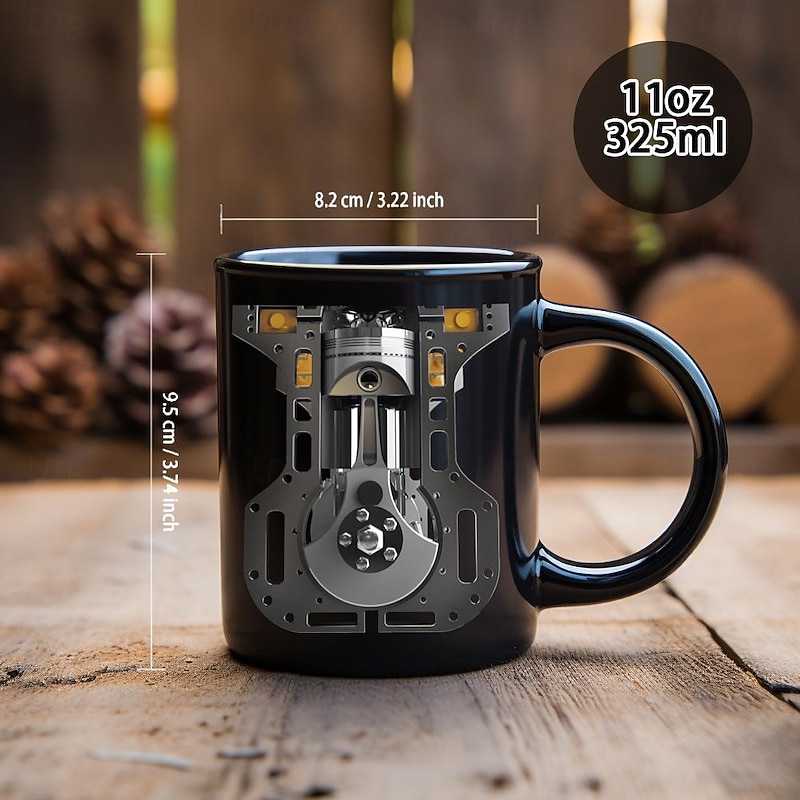 Novelty Mechanic Engine Mugs Unique Coffee Mugs Fathers Day Mug Automotive Art Mechanic Funny Coffee Mug Cool Dad Gifts from Daughter Son Wife for Christmas Birthday Novelty Gag Gift Tea Cup 11oz2