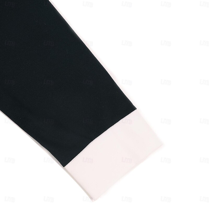 Men's T Shirt Henley Shirt Tee Top Long Sleeve Shirt Long Sleeve Color Block Fashion Designer Basic Patchwork Henley Vacation Street Going out Spring &  Fall Black Navy Blue Orange Henley T-Shirt4